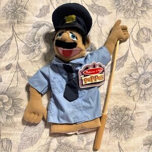 Police 👮‍♂️ Man Hand Puppet 14.5" by Melissa & Doug New with Tags